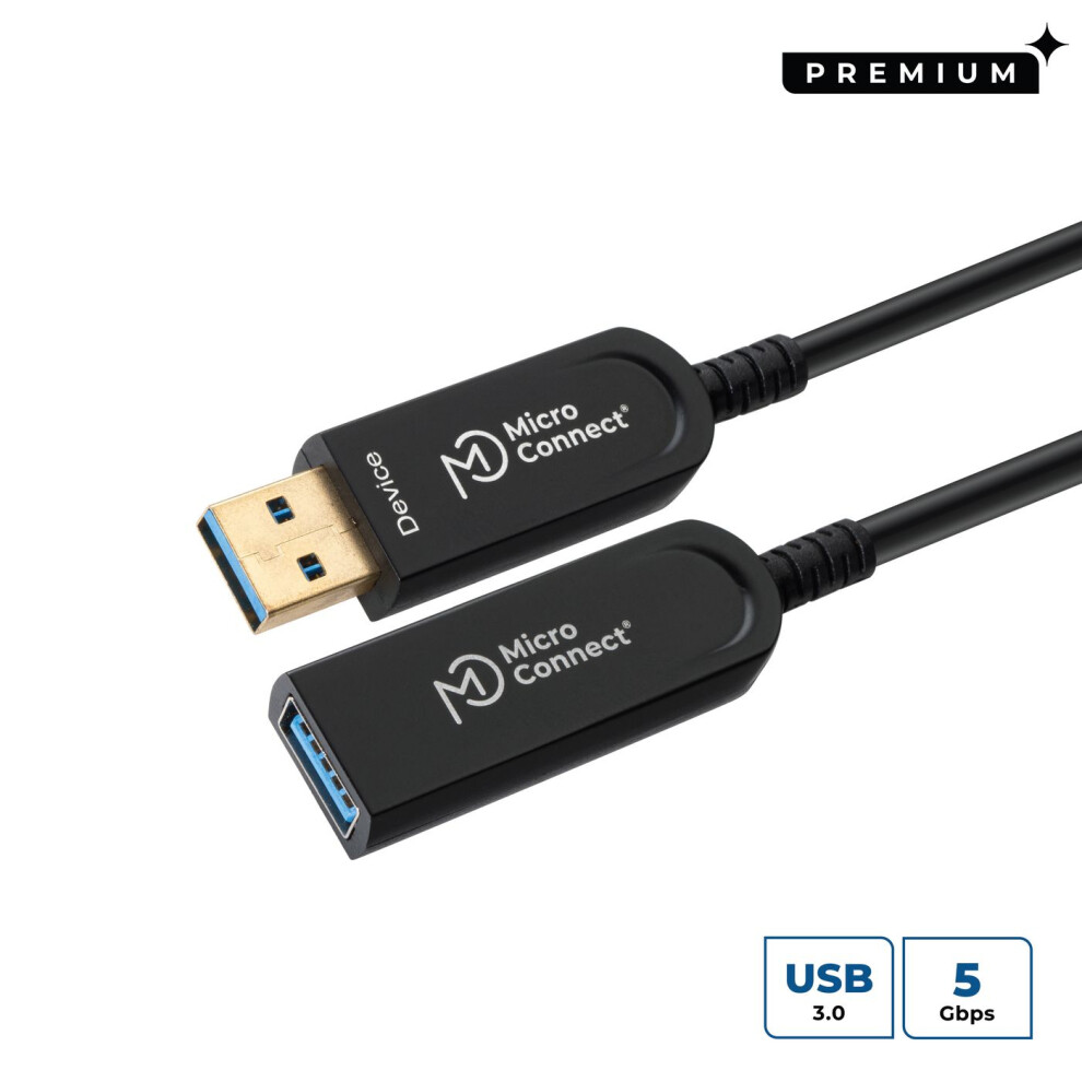 Microconnect Premium Optic Fiber Usb 3.2 Gen 1 A Extension Cable 20M 5704174065746