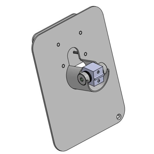Ergonomic Solutions Payment front plate (DuraTilt) for Samsung 24â Kiosk