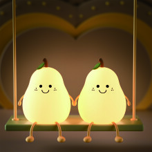 Pear Night Light USB Cute Fruit Lamp