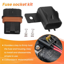 6PCS ATO ATC Fuse Holder Assembly ATC Waterproof Sealed Fuse Socket Kit Splice Existing Wire Kit