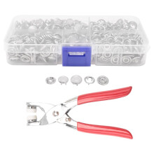 Pearl Snaps for Fabric Snap Pliers, Metal Snap Button Kit for Clothing, Shirts, Onesie, Romper,120 Set