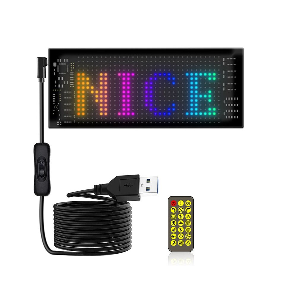 Led Matrix Panel Programmable Flexible Screen Ip65 Display Animation Message Scrolling Sign App Control Cars Shop Bar,A 6032382700036