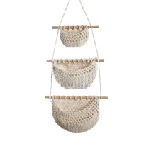 Hanging Storage Pouches Wall Mounted Organizer Wall Mounted No-Punch over the Door Storage Pouch for Living Room B
