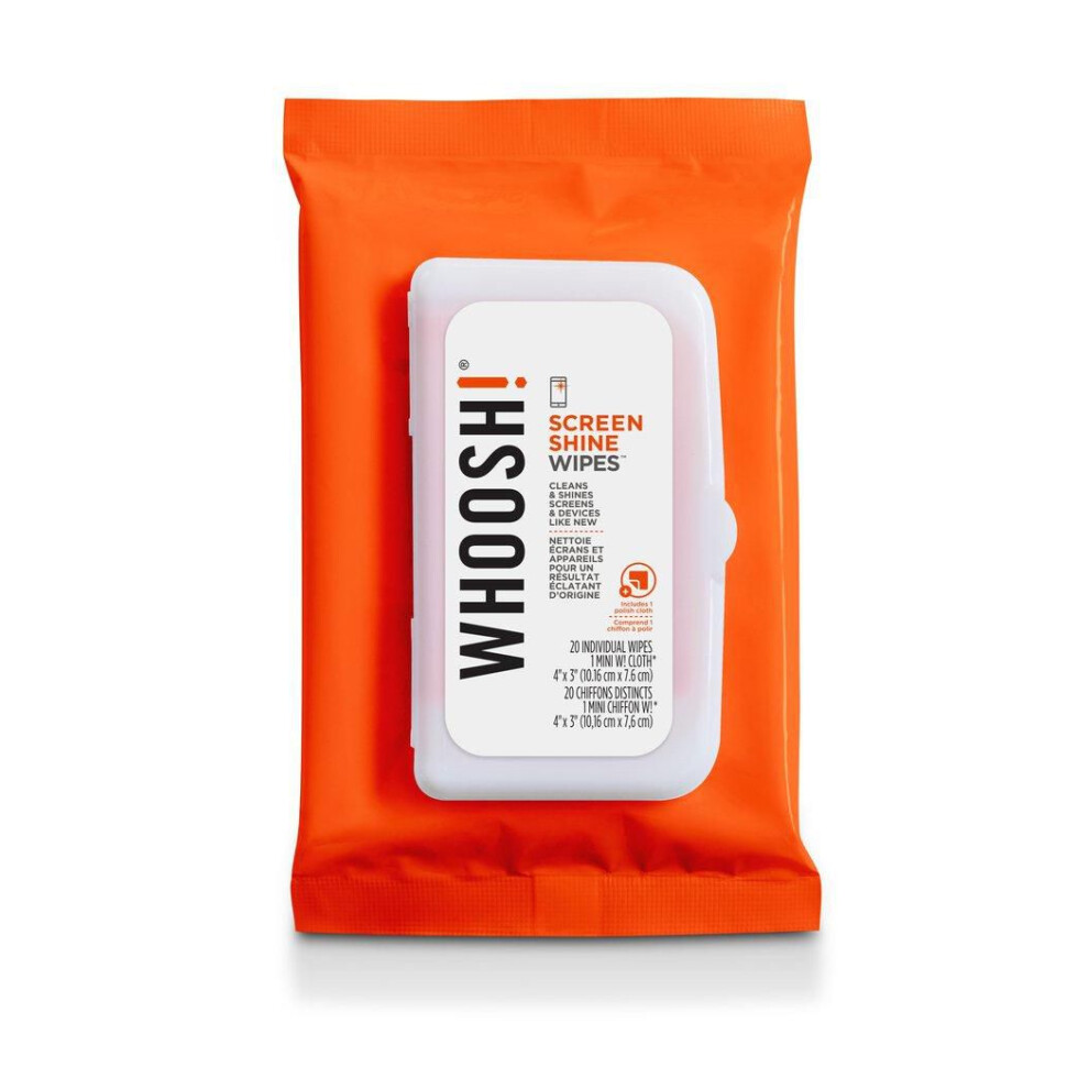 Whoosh! Screen Shine Wipes 20-Flow Pack Orange 837296002568
