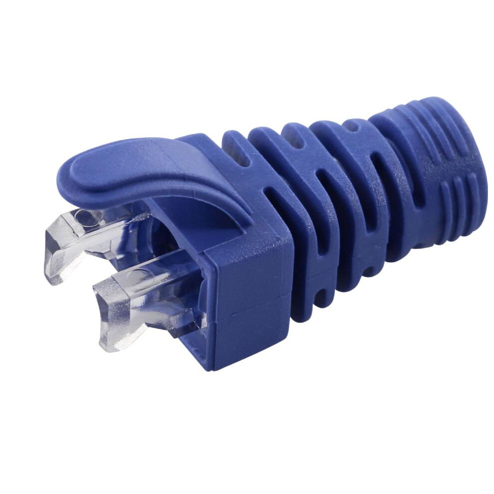 Microconnect Strain Relief Boot Cat5e Cat6 Cat6a Cables Upto 6.5Mm 100Pcs Blue 5715063521236