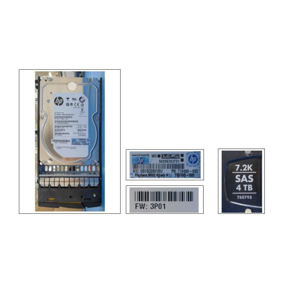 Hewlett Packard Enterprise Drv 4Tb Hdd 6Gsas 7.2K Lff 5715063006092