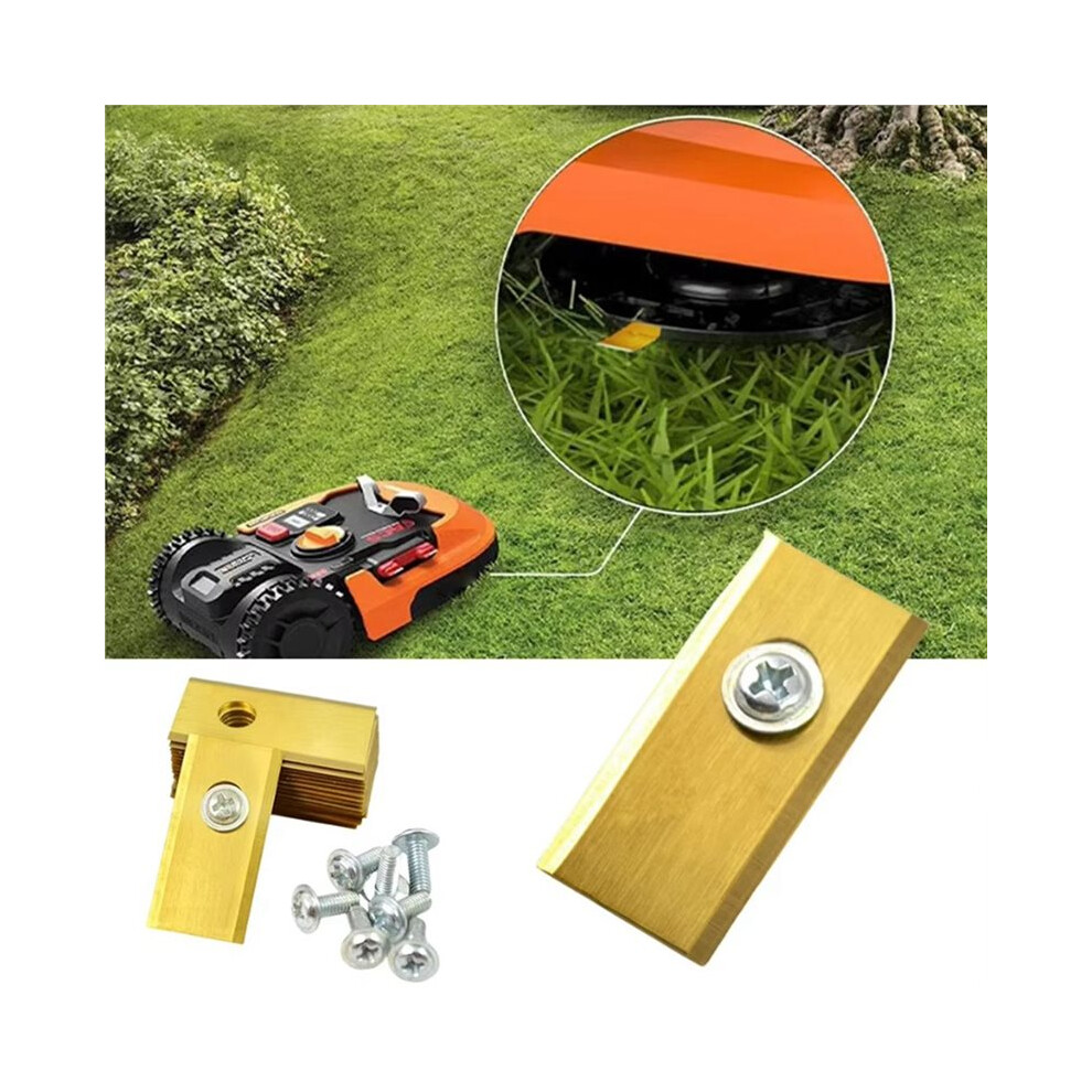 90Pcs Blades For Landroid Replace Stainless Steel Lawn Mower Cutting Blade Set Robotic Lawn Mowers Replace Silver 4712203268755