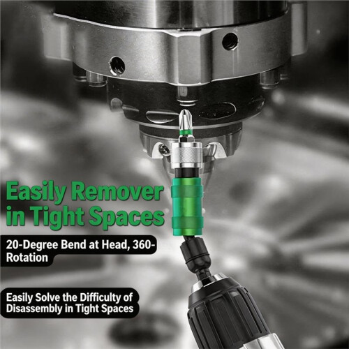 Swivel Tail Extension Bar Universal Angle Adapter Conversion for  for Electric Screwdriver Quick Change Bit
