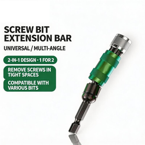 Swivel Tail Extension Bar Universal Angle Adapter Conversion for  for Electric Screwdriver Quick Change Bit 1