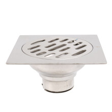 Thick Stainless Steel Anti-Odor Square Floor Drain Waste Drain Cover Hotel Bathroom Shower Drain 100X100mm