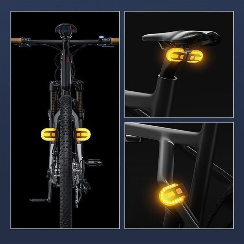 Wireless Remote Control for Bicycle Rear Light, Split Back with Controller for Night Drivingfor Mountain Bikes