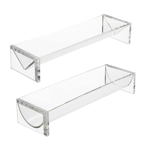 Clear Cracker Serving Tray, Transparent Macaron Display Tray, Rectangular Cracker Holder for Serving Trays 1