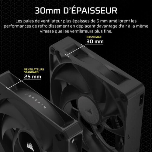 Corsair Refroidissement PC - CORSAIR - CO-9051041-WW - iCUE LINK RX120 Max Einzelner Lüfter 2