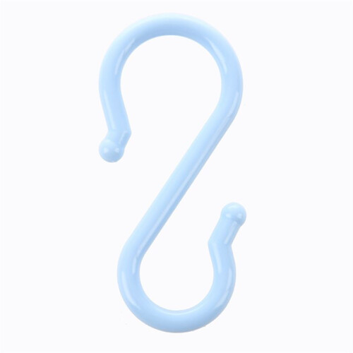 24 x Crochet de Forme de S en Plastique Bleu 1