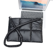 Puffy Cotton Laptop Bag 15 16 Inch Notebook Pouch Soft with Shoulder Strap Laptop Sleeve for A