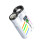 SMILING  USB Rechargeable Flashlight Zoomable Focus with Battery Indicator IPX5 Waterproof Camping Emergency 2