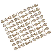 1000Stk Goldene Schmuck Endkappen Metall Für DIY
