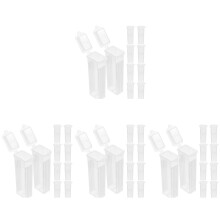 40Stk Mikroskop-Objektträgerboxen Transparent ABS Stabile Slide Halter