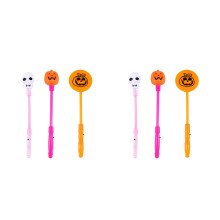 10Stk Halloween Leuchtstab Kürbis Totenkopf Kunststoff Bunt Partylicht