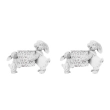2Stk Weißer Ostern Hase Stifthalter Resin Multifunktional Schreibtisch