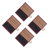 4Stk Leichter Roll-Up Pinselhalter Für Künstler Bambus & Canvas