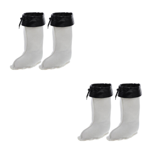 2Paare Wasserdichtes Gefüttertes Stiefelfutter Plüsch Für Kalte
