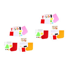 8Stk Kinder DIY Weihnachtssocken Filzset Zum Basteln Und