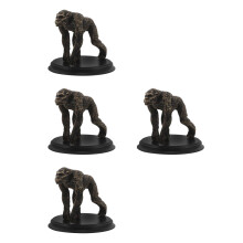 4Stk Detailreiche Deko Figuren Prähistorischer Mann Für Wissenschaft