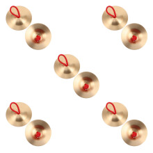 5Paare Goldene Kupfer Fingerzills Kinder Percussion Trommeln Tanzparty
