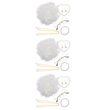 3Sets Lustiges Kostüm Set Weiß Für Halloween Cosplay