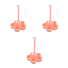 3Stk Silikon Eierhalter Pink Mehrfach Nutzung