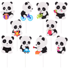 30Stk Weiße Panda Geburtstags Cake Picks Für Party Kuchen