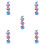 5Sets Selbstmontierbares Dna Modell Eva Plastik 1