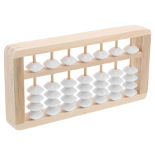 Weißer Holz Abakus Mini Holzspielzeug Lernspiel Kinder Deko