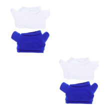 4Stk Kuscheltiere T-Shirts Stoff Spielzeug Kleidung Für Puppen
