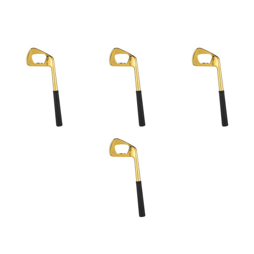 4Stk Goldener Kupfer Flaschenöffner Golf Thema Bartender Tool