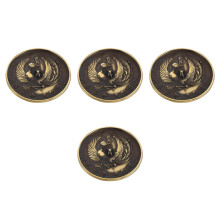 4Stk Kupfer Spiegel Vintage Bagua Feng Shui Symbol Handspiegel Zuhause