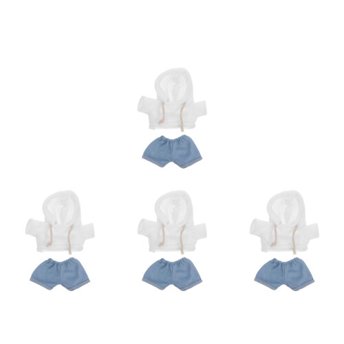 4Sets Modisches Plüschkleidungs-Set Für Kuscheltiere Mit