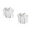 2Stk Weiße Baumwoll Fake Damen Abnehmbar Für Blusen Pullover 1