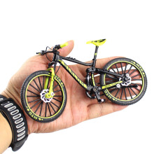 1:10 Alloy Bicycle Model Diecast Metal Finger Mountain Bike Downhill Bike Adult Collectible Children Toys,Orange