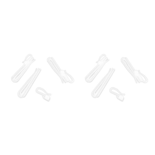 400PCS Plastic Curtain Hanging Hooks Stereo Window White Plastic Adjustable Height Curtain Accessories9cm