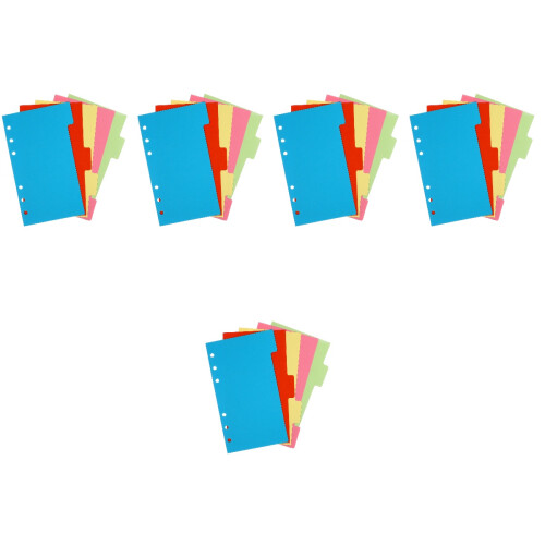 30Sets A6 Trennblätter Mit Tabs, Für 6-Ring Binder 2