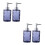4Stk Grau Pressflasche Steriler Nachfüllspender Shampoo 7
