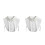 2Stk Weiße Baumwoll Fake Damen Abnehmbar Für Blusen Pullover 4