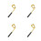4Stk Goldener Kupfer Flaschenöffner Golf Thema Bartender Tool 4
