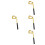 4Stk Goldener Kupfer Flaschenöffner Golf Thema Bartender Tool 5