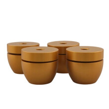 4PCS Speaker Stand Amplifier Isolation Feet Turntable Pads Chassis Beads Anti Foot Pad Gold