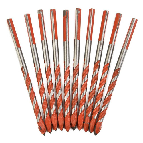 6mm Alloy Steel Drill Bit for Porcelain Tile Concrete Brick Glass Multifunctional Triangular Drill Bits Drilling Tool