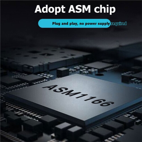 Pcie Till 6-Portars  3.0-Kontrollerkort, Expansionskort för Kontroller, ASM1166, Stöder NAS,  och Linux 1