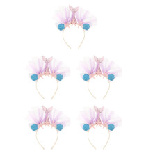 5Stk Party Headpiece Hai Haarband Bunt